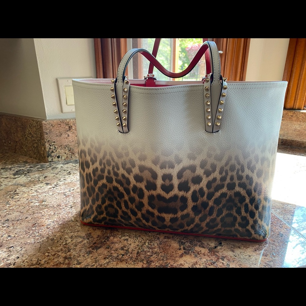 Christian Louboutin Cabata Animal Print Tote